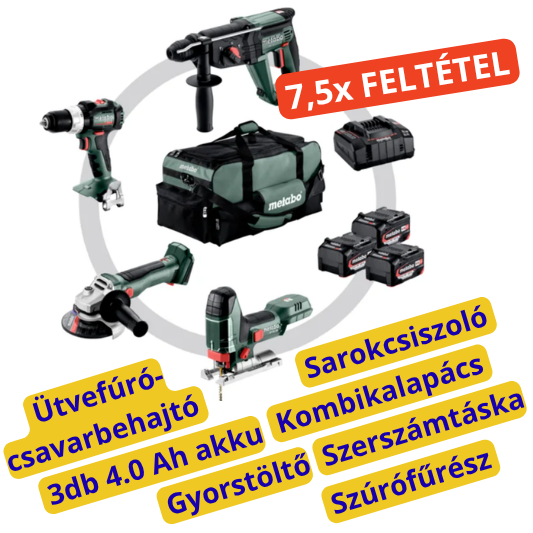 Metabo akkus gép készlet